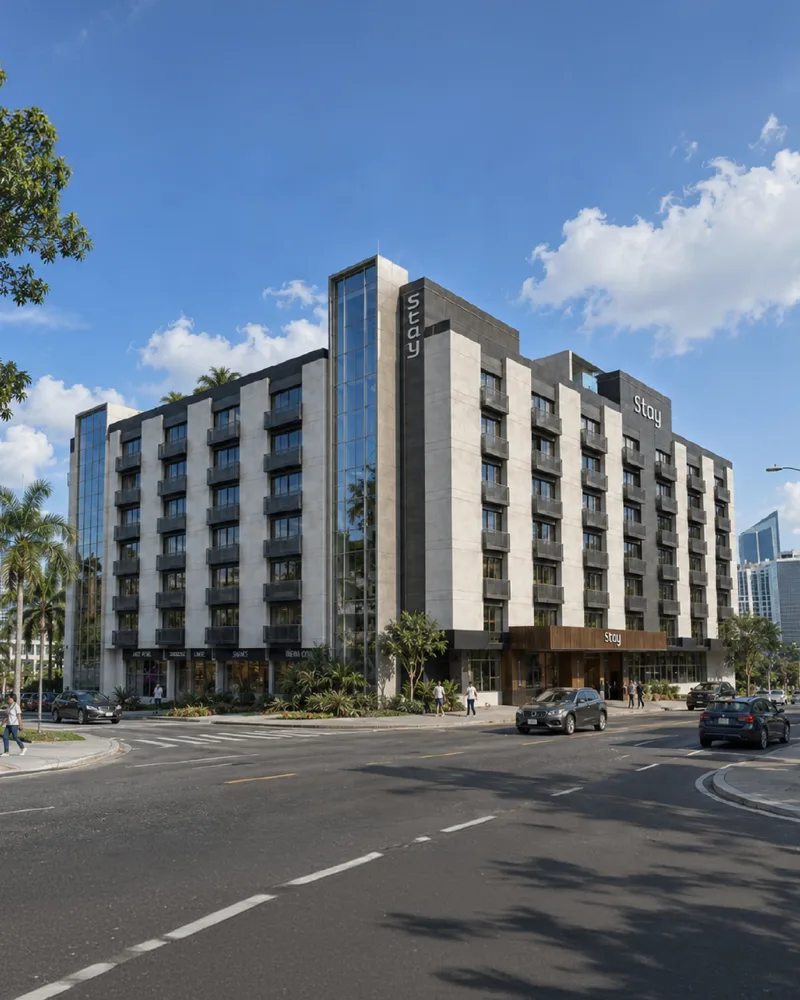 Render del edificio Stay en Avenida Federico Boyd, Bella Vista, Ciudad de Panamá