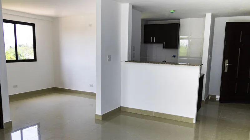 Living, dining and kitchen abierta
