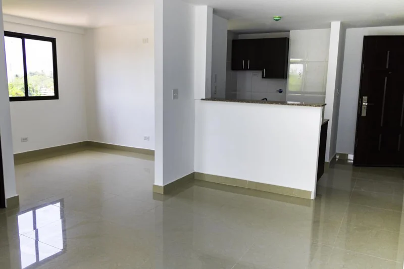 Living and dining room del apartamento entregado