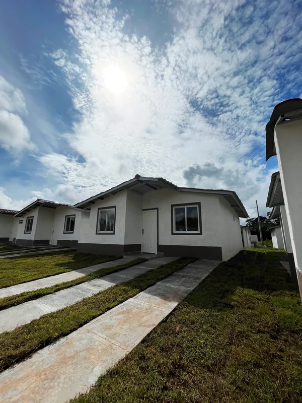 Facade of a delivered home