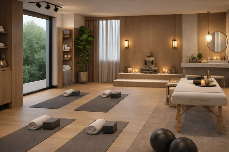 Urban Zen Lounge: yoga and massage room