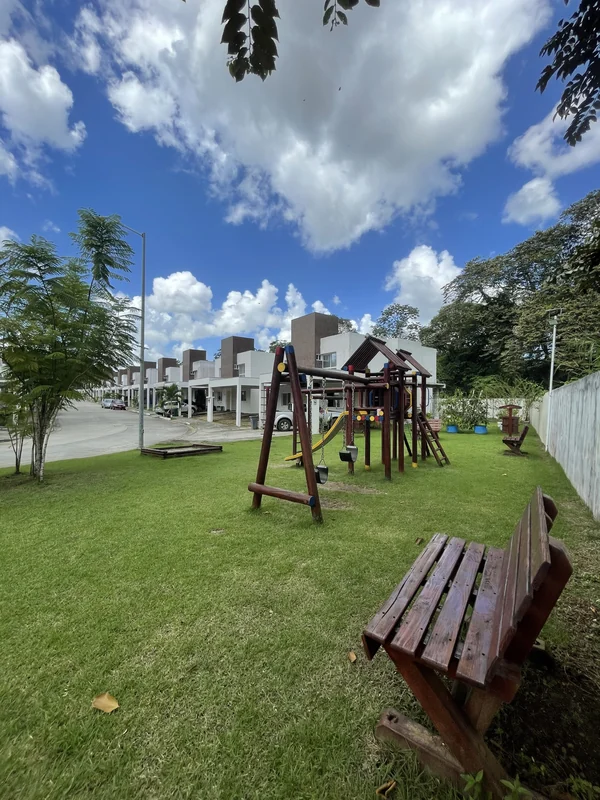 Playground with benches
