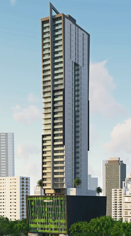 Tower facade
