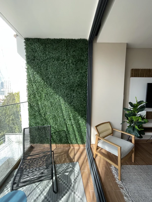 Balcony with vertical garden