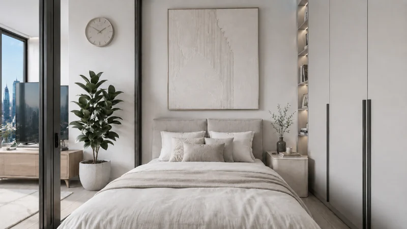 Bedroom with closet