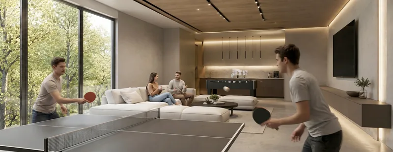 Gimnasio con vista panorámica a Costa del Este en Sky Parc II