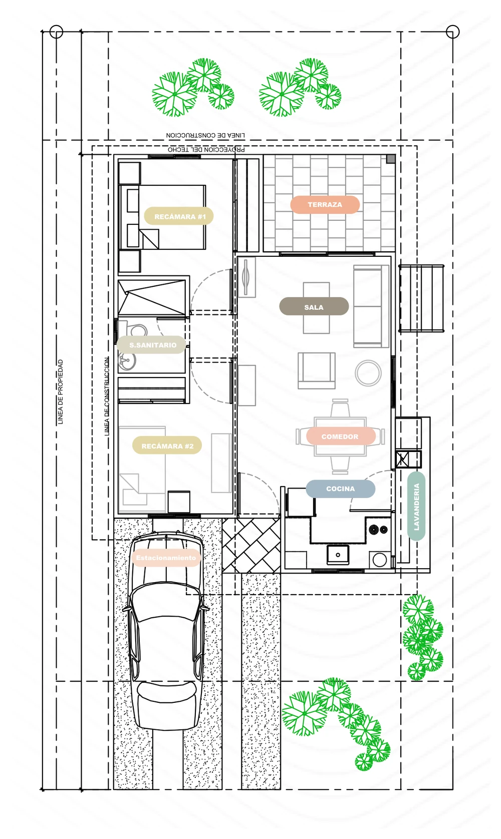 Plano del Tipo A · Alamedas del Valle