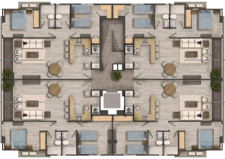 Plano Floor layout · Acacias Versalles