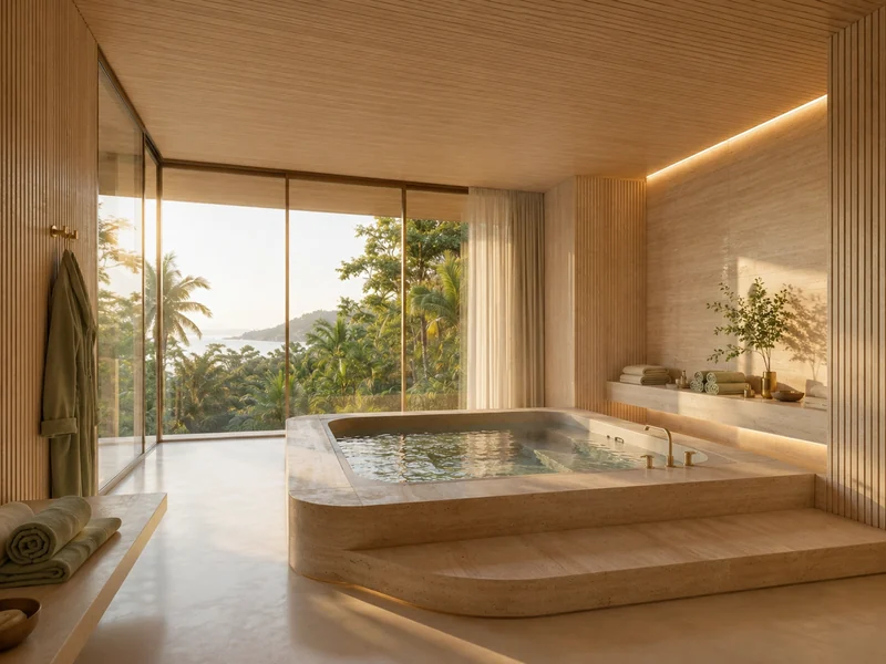 Hidroterapia con vista al canopy