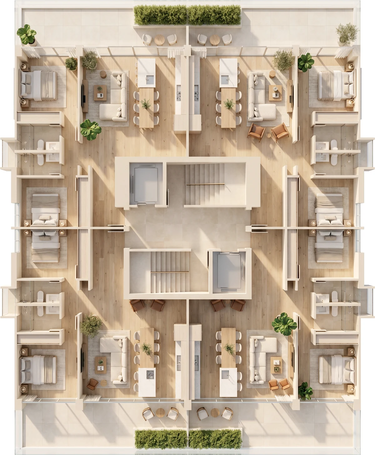 Level 100 - 800 floor plan · distribución del nivel · TR33 at Amador